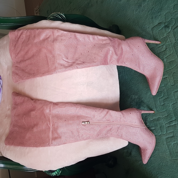 Thigh high boots Glitter Pink - Picture 8 of 8